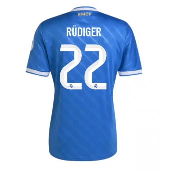 Billige Fotballdrakt Real Madrid Antonio Rudiger #22 Replika Tredjedrakt 2025-26 Kortermet